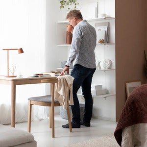 Sm131 Schreibtisch Eiche Lackiert 115X55X74Cm 