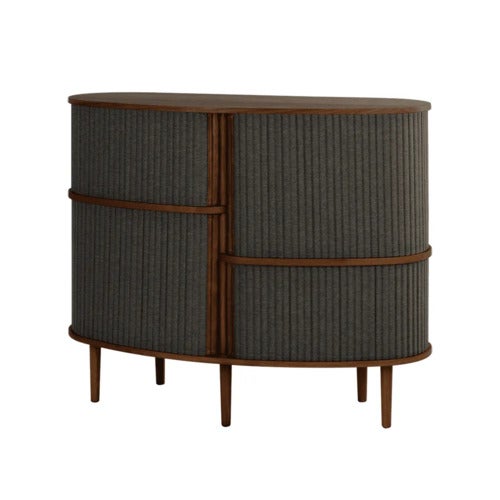 Audacious Highboard Schrank Dunkle Eiche/Shadow