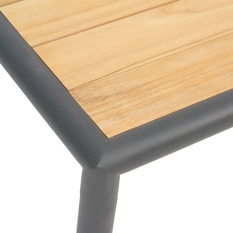 Gordon couchtisch 65x140 cm Antracit / Teak