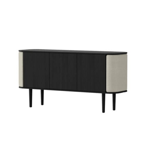 Treasures 3-türiger Schrank Schwarze Eiche/White Sands