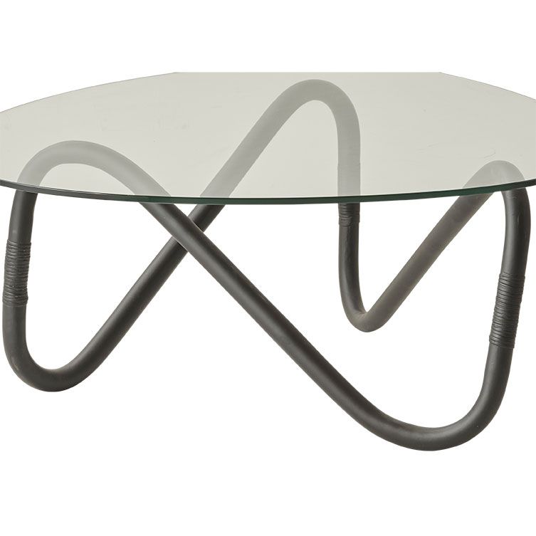 Wave Couchtisch Sockel Groß Schwarz