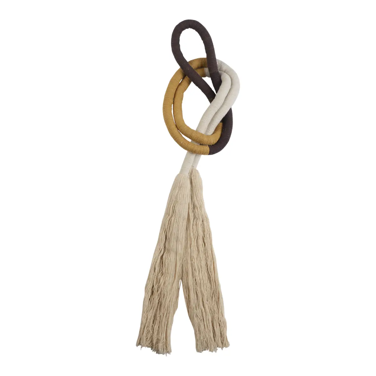 MILLA Wanddekoration Braun/Off-White