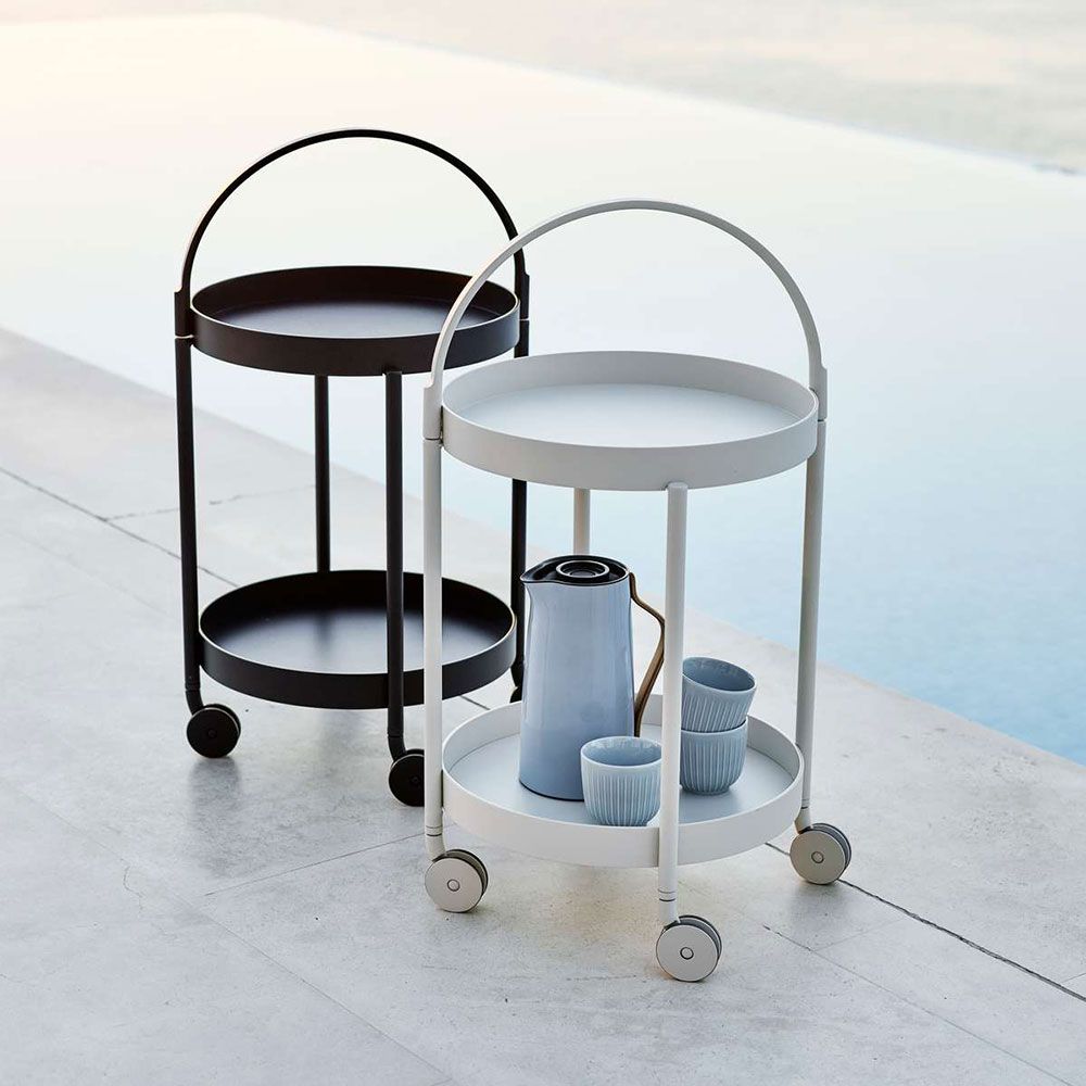 Roll Trolley / Beistelltisch Lava Grau