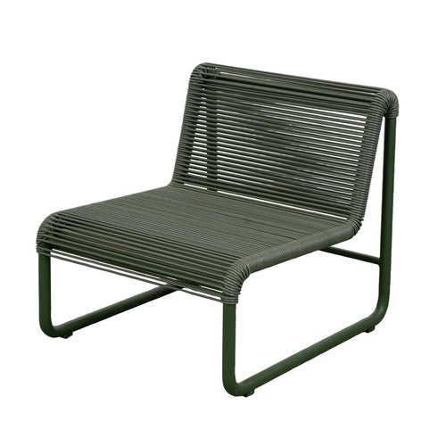 Al Dente loungesessel Weave Dark green