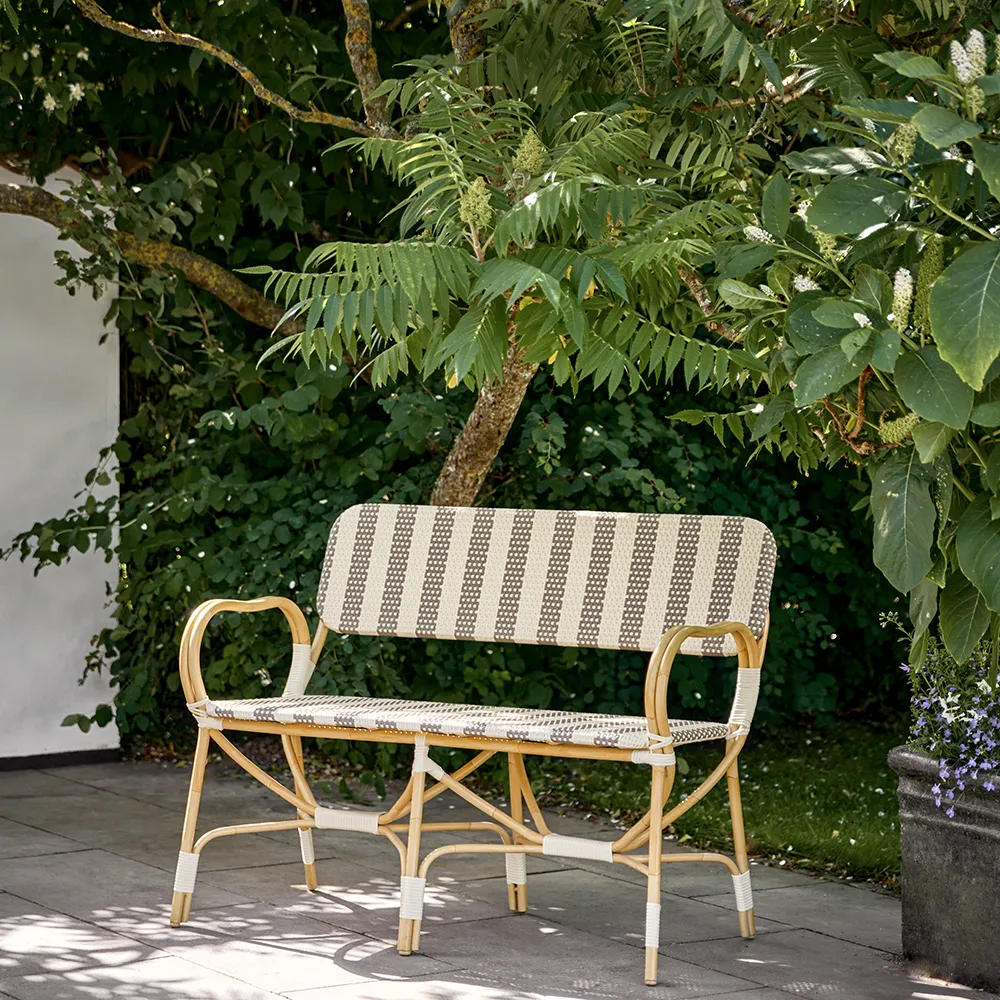 Bistrobank 2-Sitzer GESTREIFT 