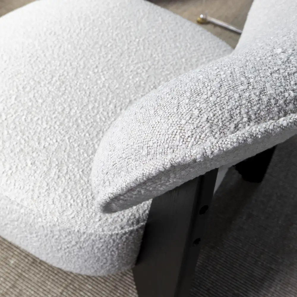 Cadiz Stoffsessel Bouclé cream