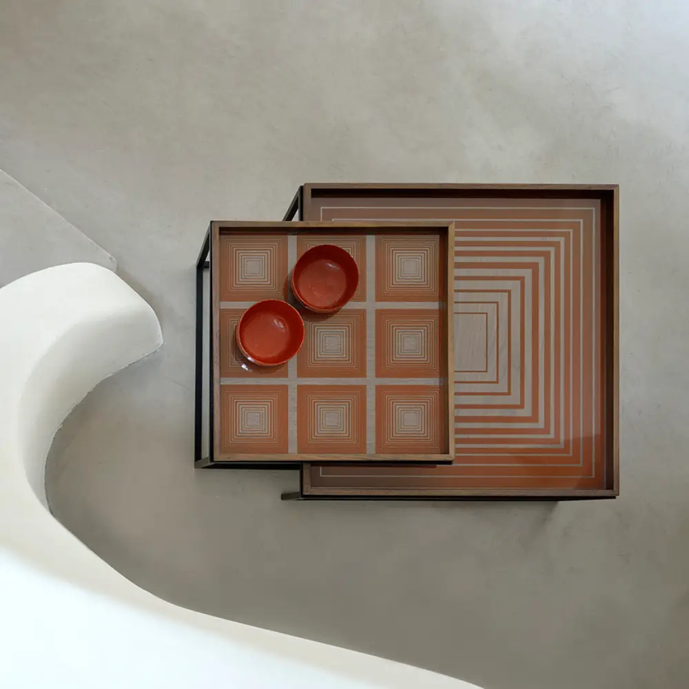 Squares tablett 38x38 cm pumpkin