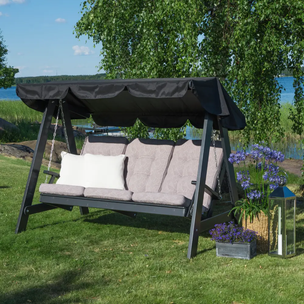 Dalom Hollywoodschaukel Orkangrau