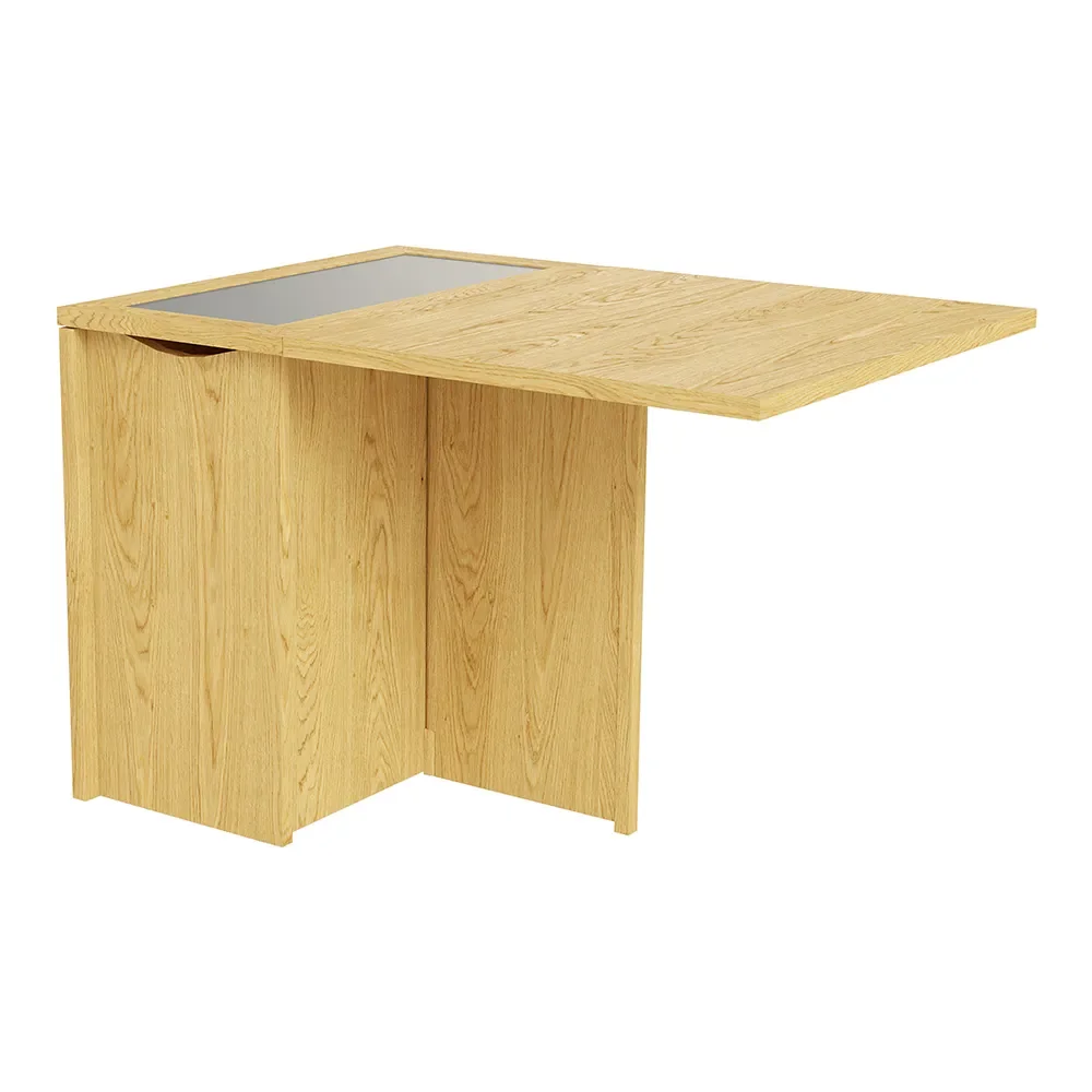 Sm101 Tisch Eiche Lack 80-109(178)x40x74 cm