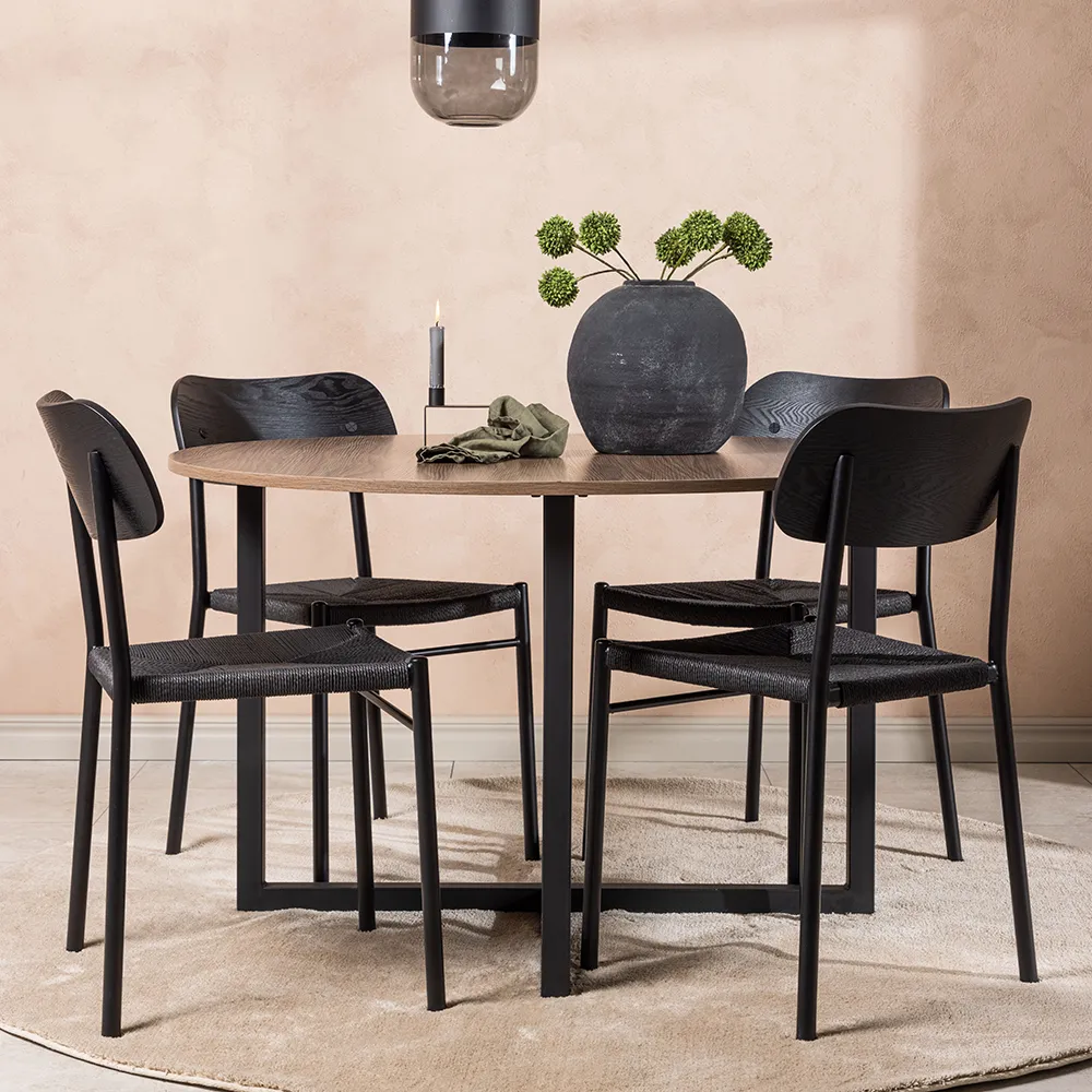 Polly Dining Chair Schwarz 2er-Pack 