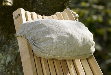 Ribbon Nackenkissen natur