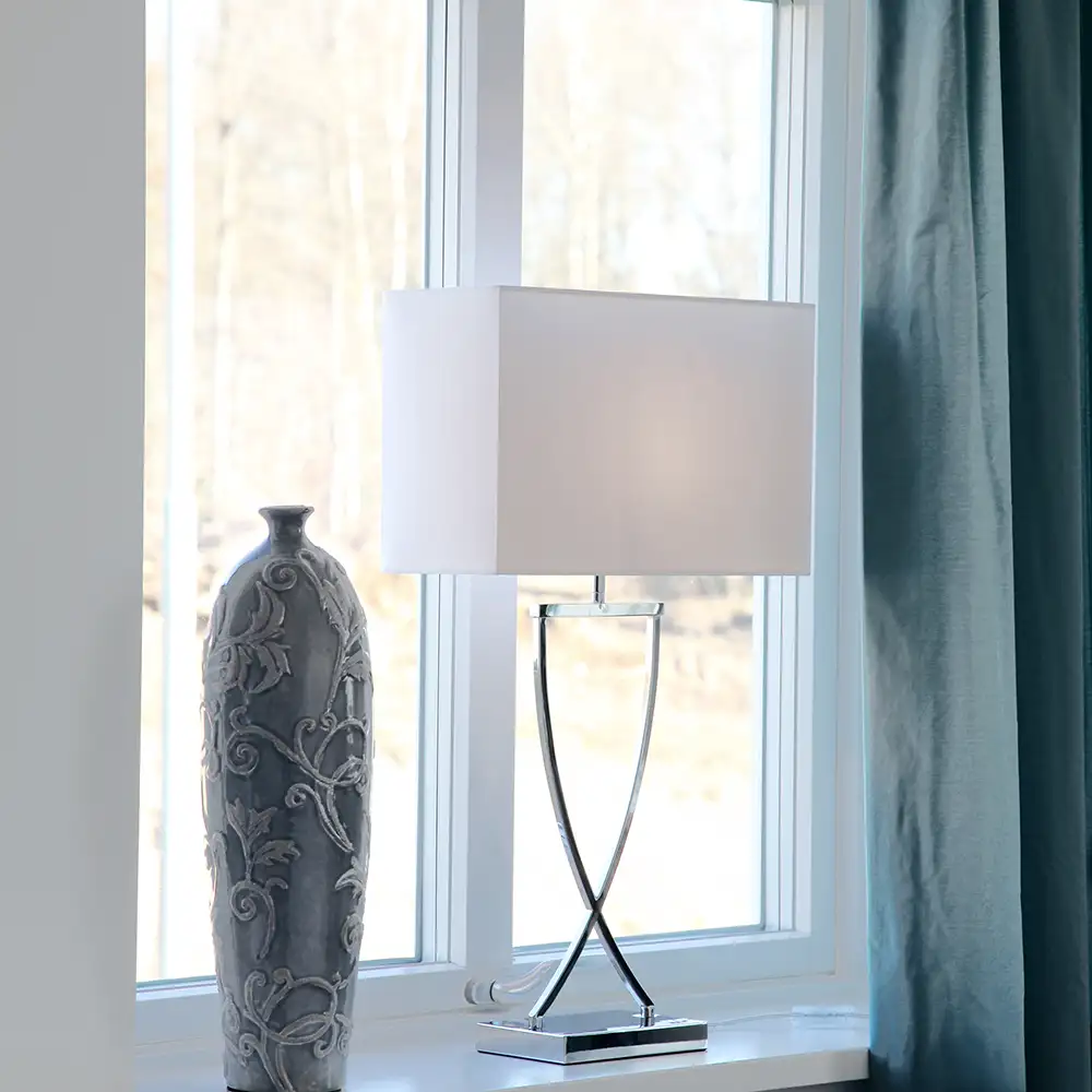 Omega Tischleuchte 69 cm Chrom