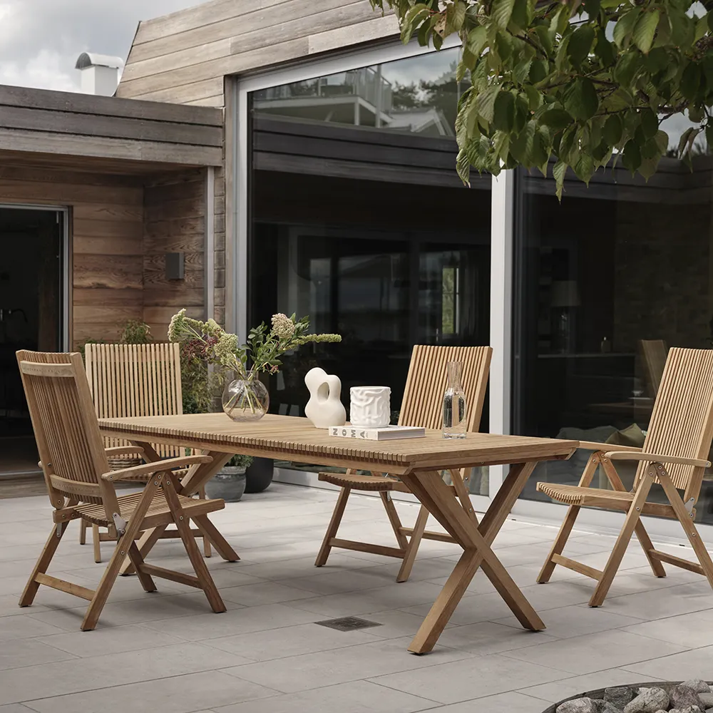 Julita Esstisch 90x150 cm Teakholz