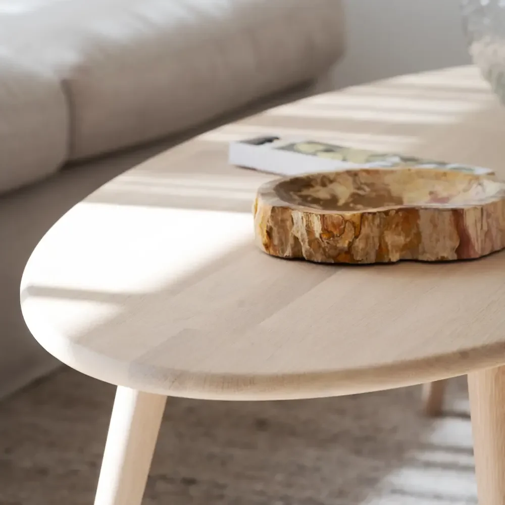 Tompkins Couchtisch 150x60 cm weiß pigmentierte Eiche