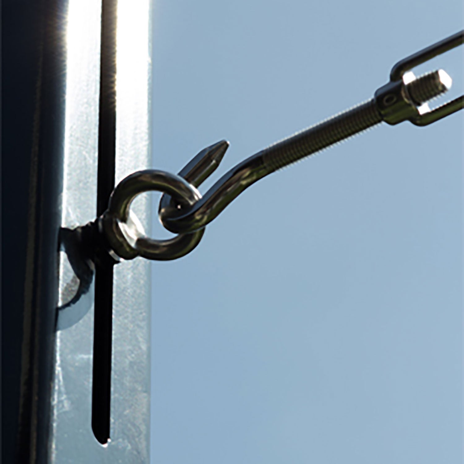 Mast mit Flexöse 0,07x0,07x250cm anthrazit 