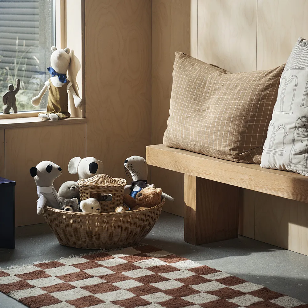 Waschbarer Teppich Mara Rust