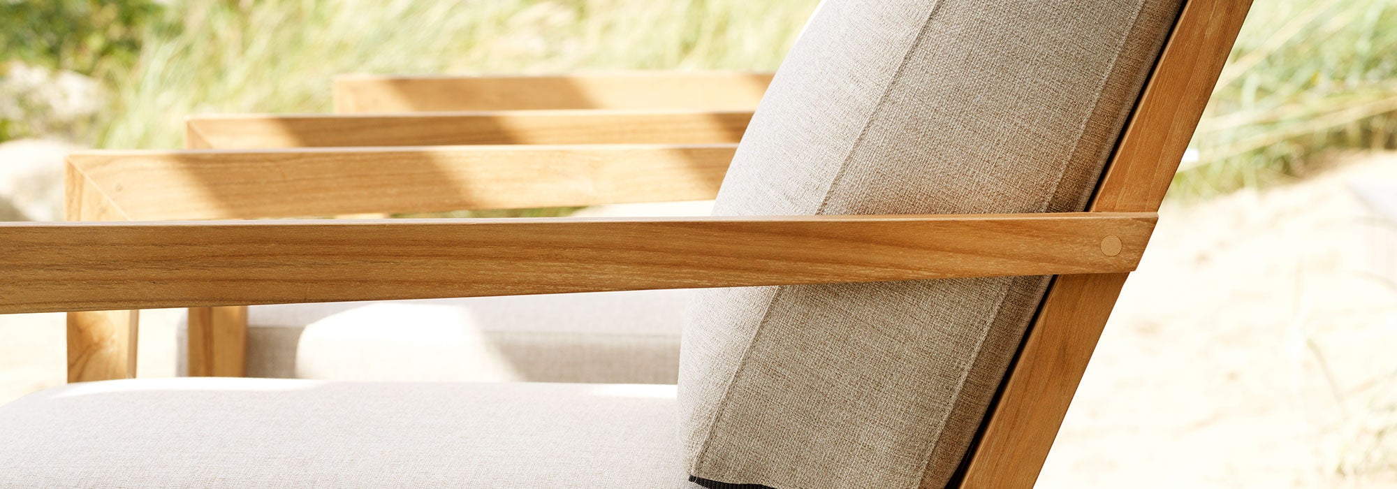 Beliebte Teakholz-Sofagruppe