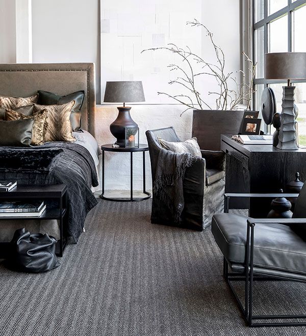 Bellagio Sessel Leder/Messing