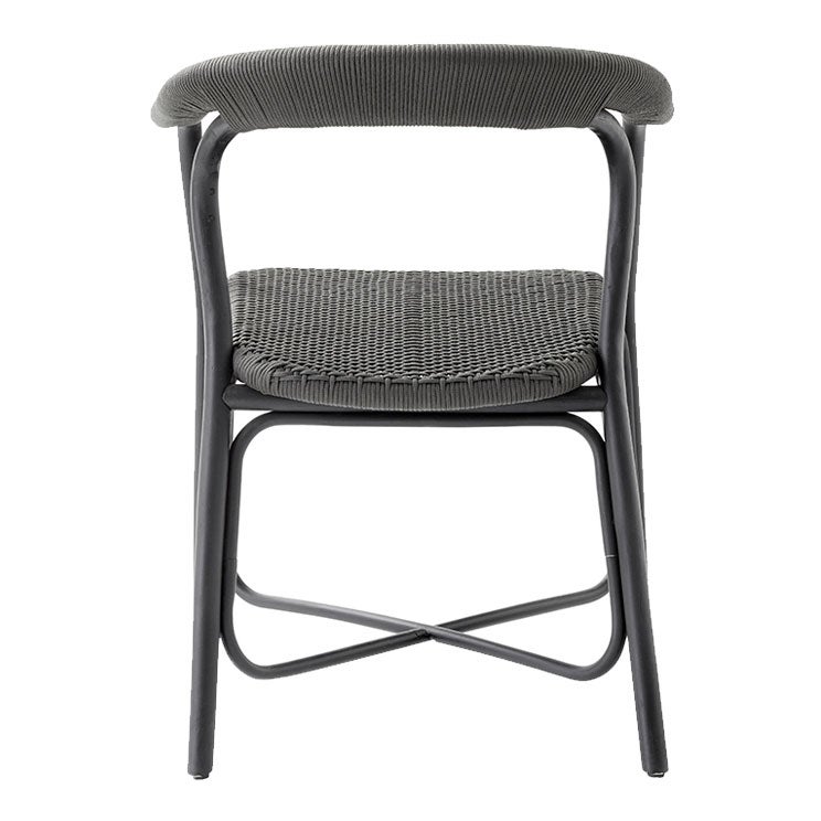 Noble Sessel Schwarz Rattan