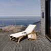 Columbus Sonnenliege Teak / Weiß