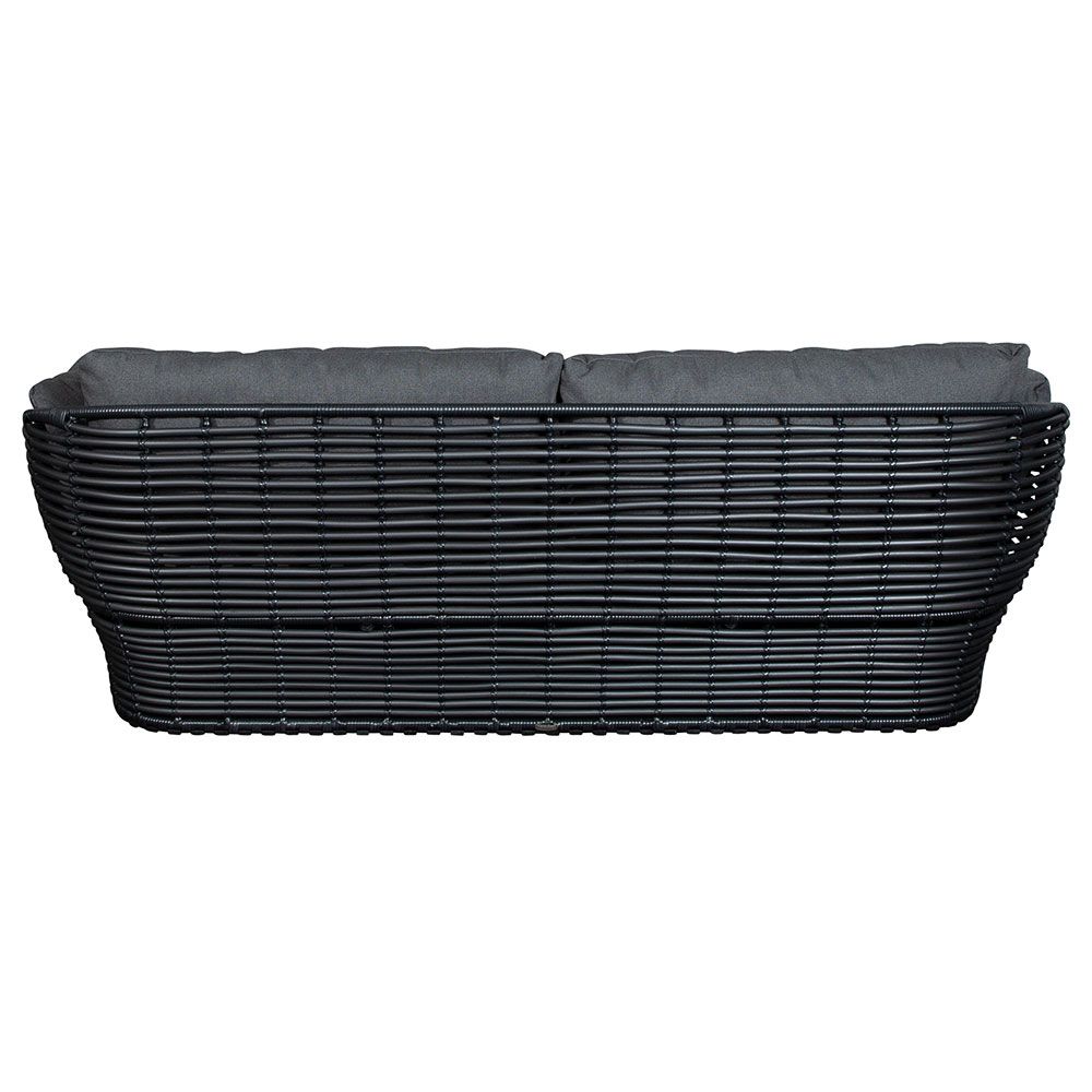 Loungesofa Basket Graphit Künstliches Rattan Inkl Grau Airtouch Kissen Set