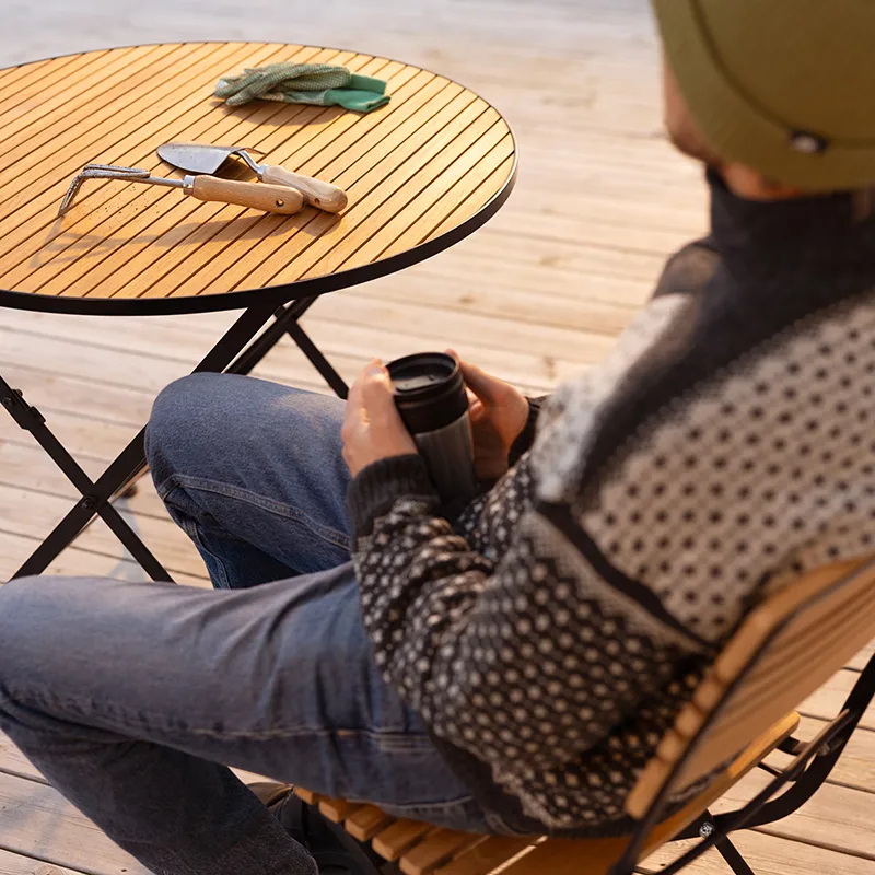 Brewer stuhl    Schwarz / Teak