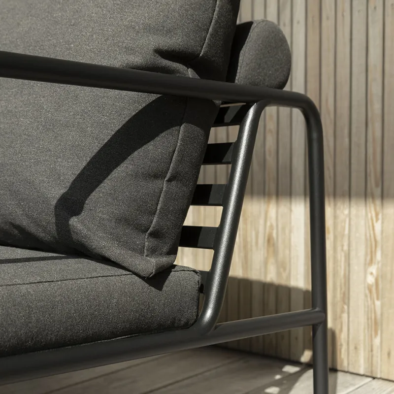 Avon 2 Sitzer Sofa Indigo/Schwarz