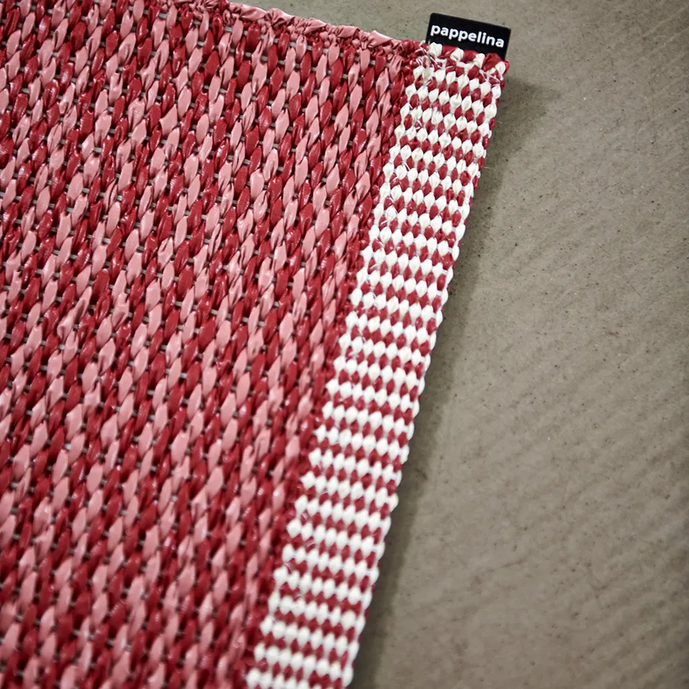 Mono Teppich 60x85 cm blush / dark red