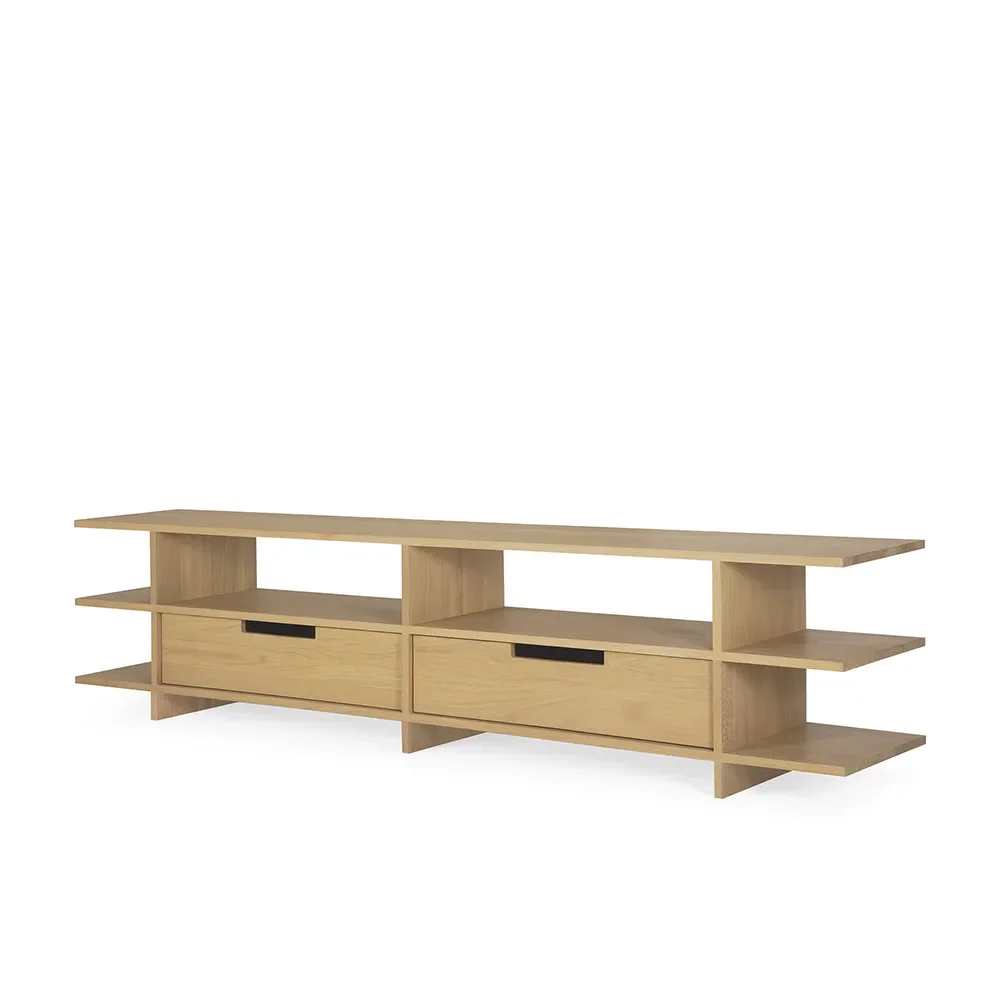 TV-Lowboard aus Eiche Kabuki