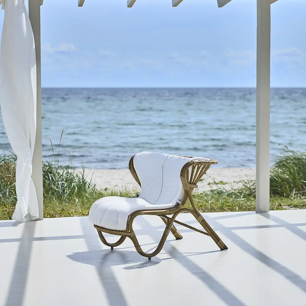 Fox Sessel Rattan Antik