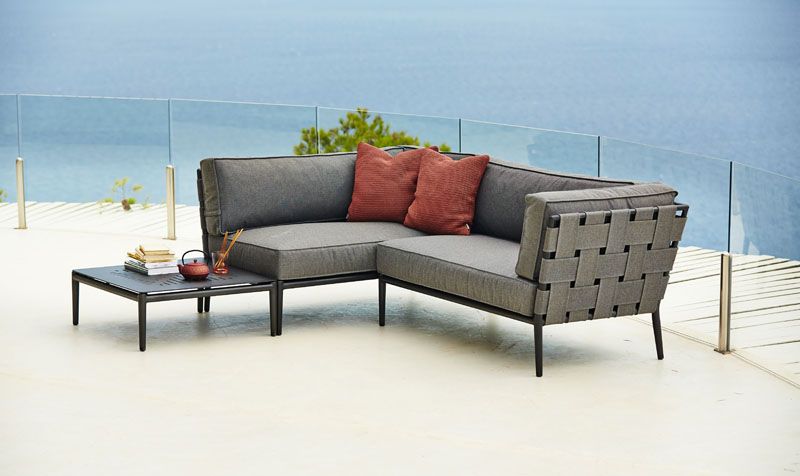 Conic Couchtisch 75X75 cm Lava Grau, Aluminium