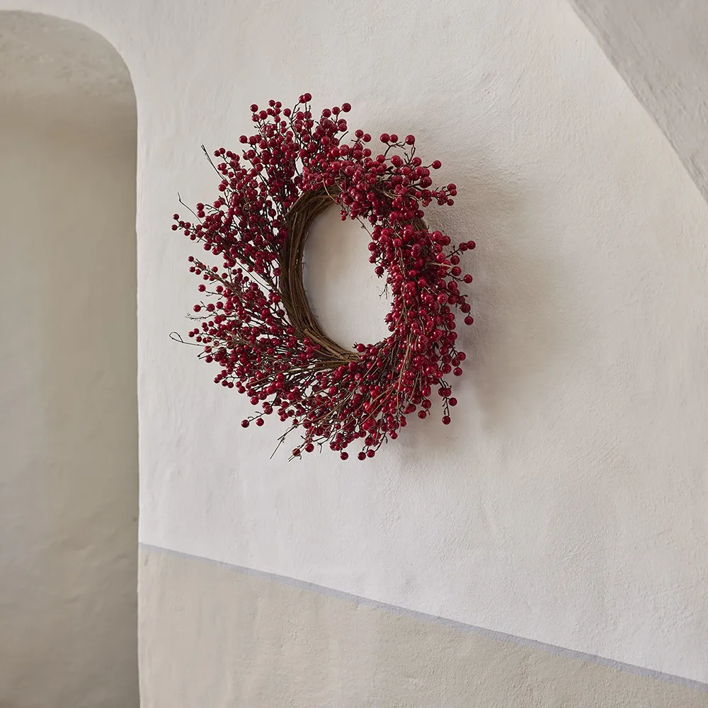Künstlicher Beerenkranz Red Ø 75 cm