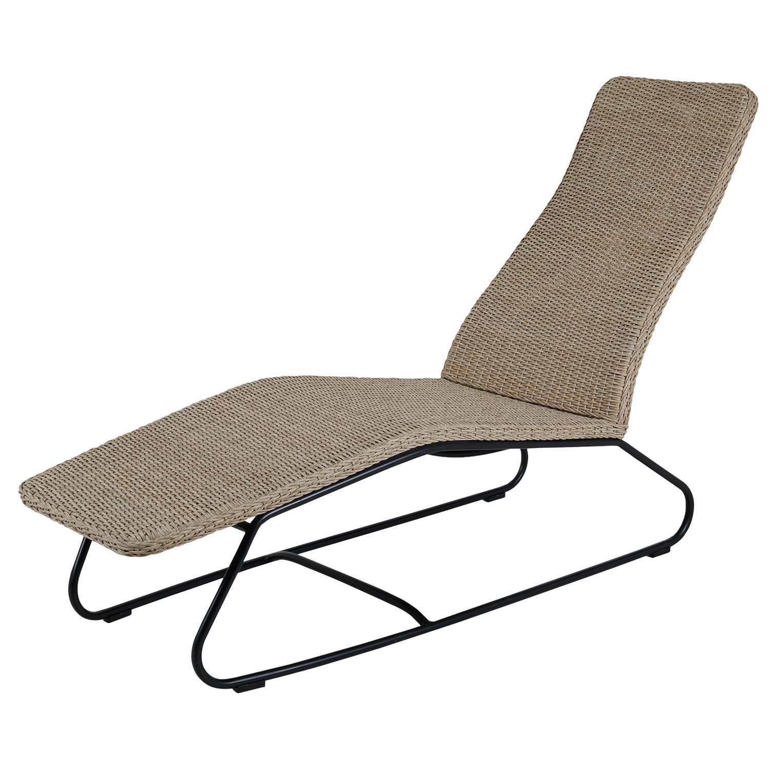 Akleja Liegebett beige mit Kissen