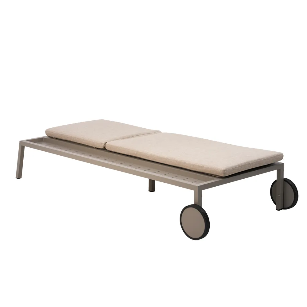 2er-pack Samvaro sonnenliege  Khaki / Sand