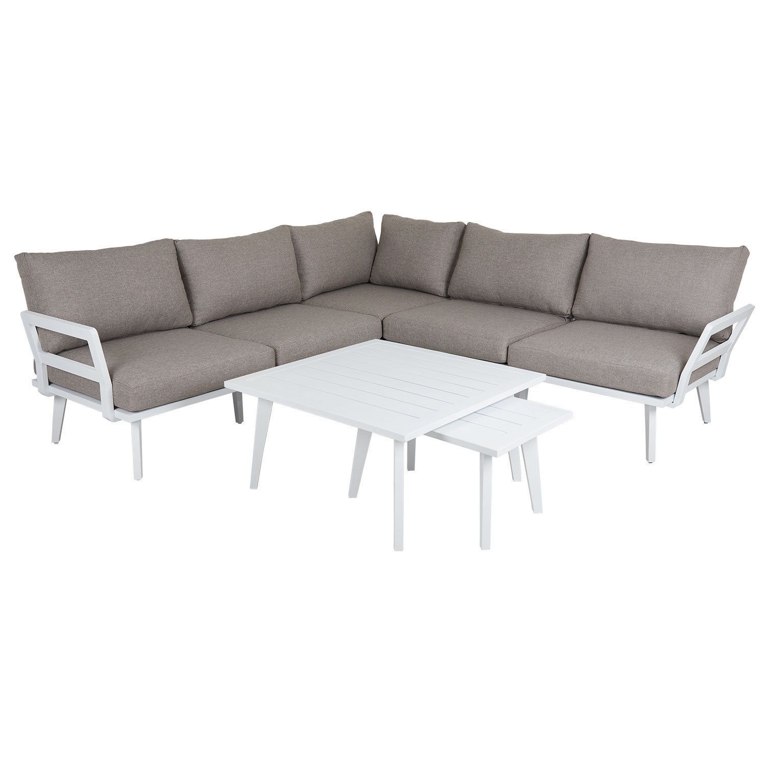 Villac Ecksofa weiß