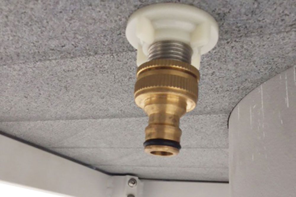 Bellac Außenküche mit Spülbecken weiß