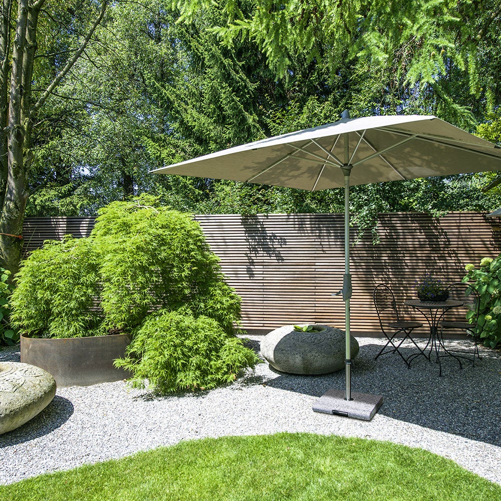 Alu-twist sonnenschirm 330 cm #151 ash 