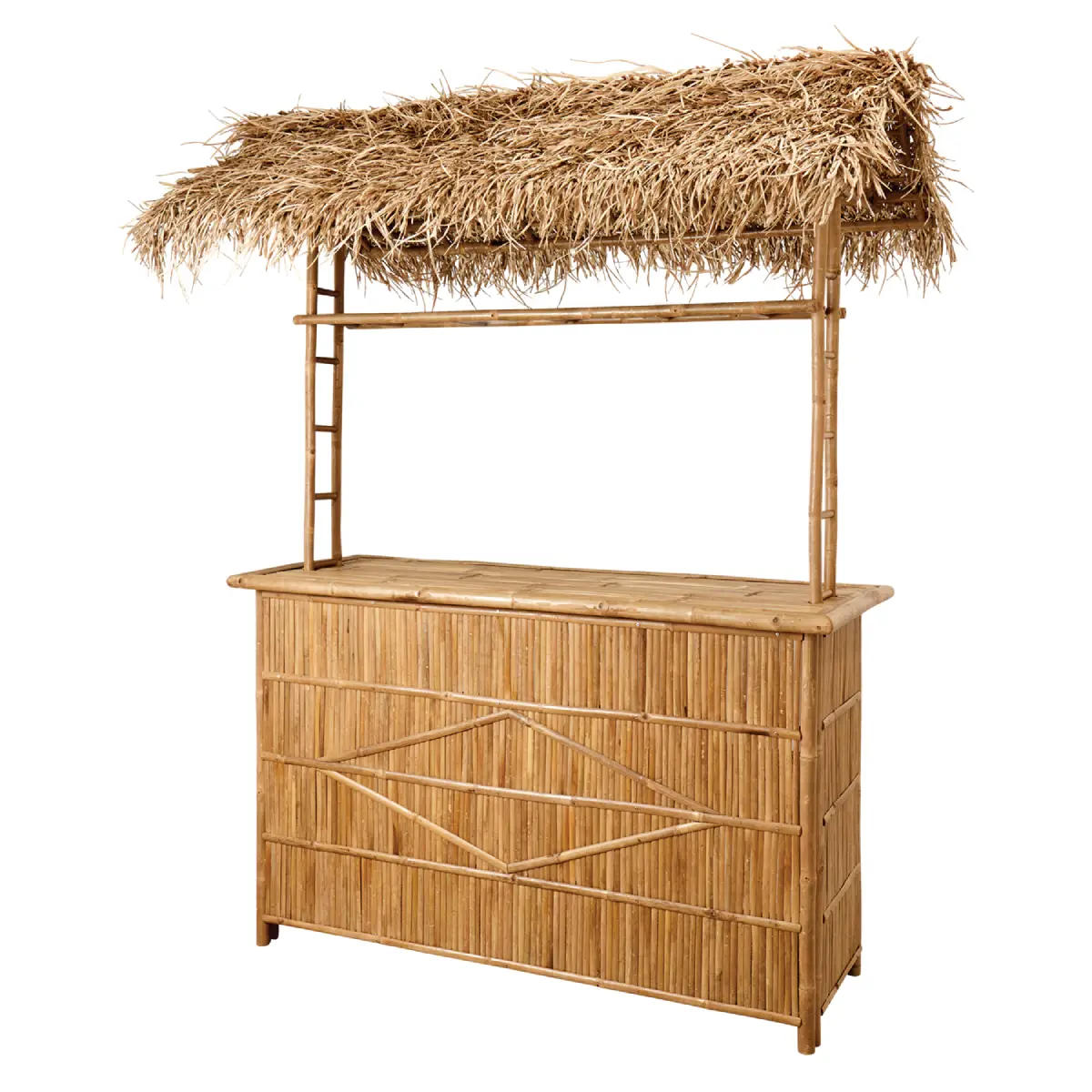  ANTONIO Bar mit Grasdach Natur