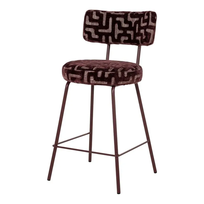 Belle Vie 47x53,5x94,5 cm Metall, Schaumstoff & Stoff Plum