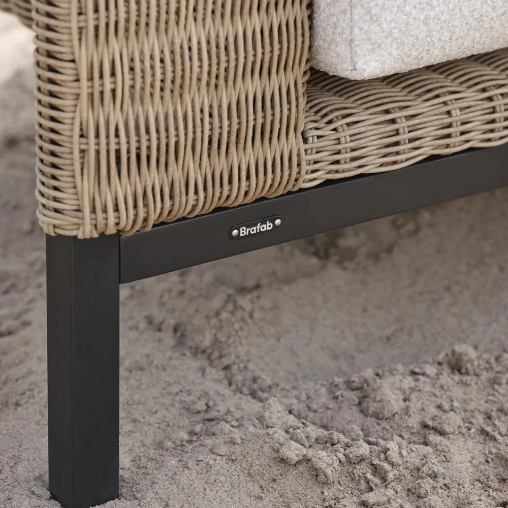 Shell Sessel Teddy Rice/ Black