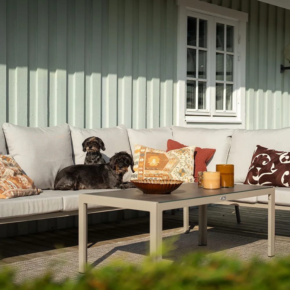 Hånger ecksofa sand