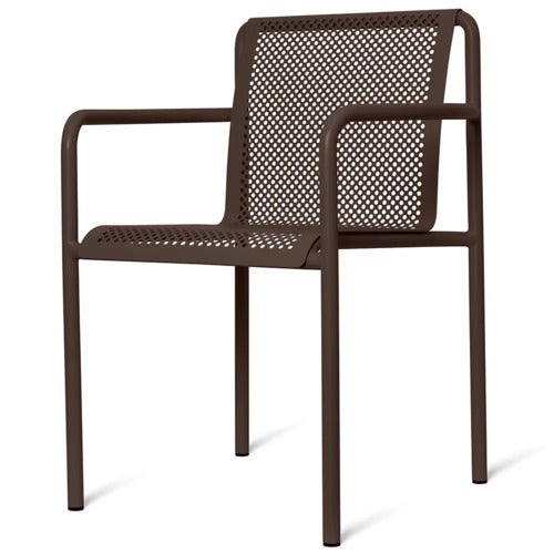 Dapple Stuhl mit Armlehnen Dark Chocolate