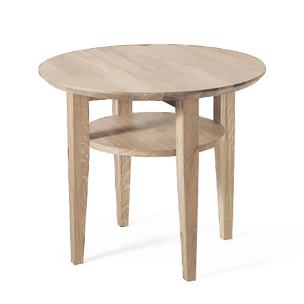 Tango Couchtisch Ø60 cm Eiche weiß geölt