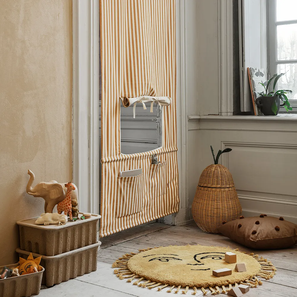 Pear geflochtener Aufbewahrungskorb groß