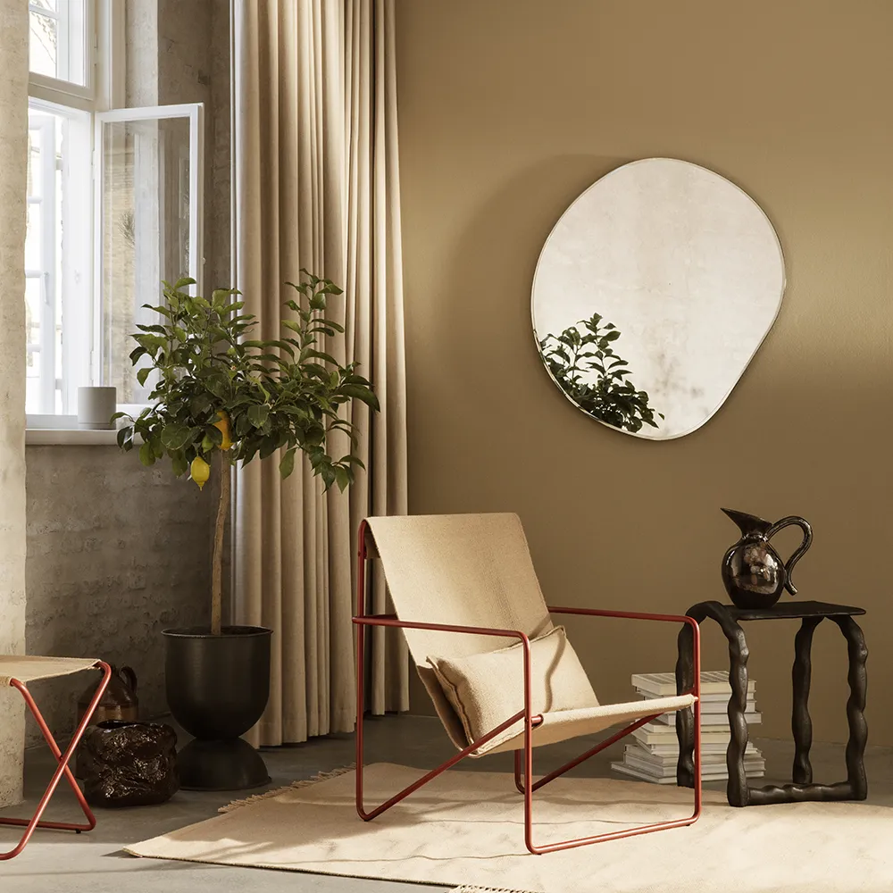 Pond Spiegel 87x94 cm Dark Chrome