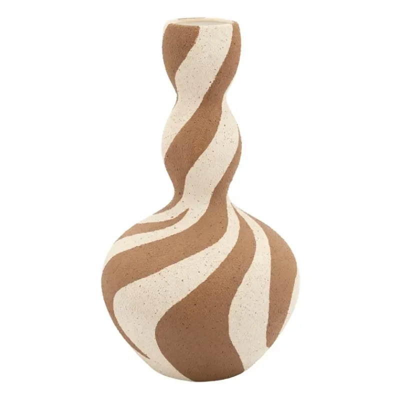 Zaya 2 23x23x40 cm Steingut Braun
