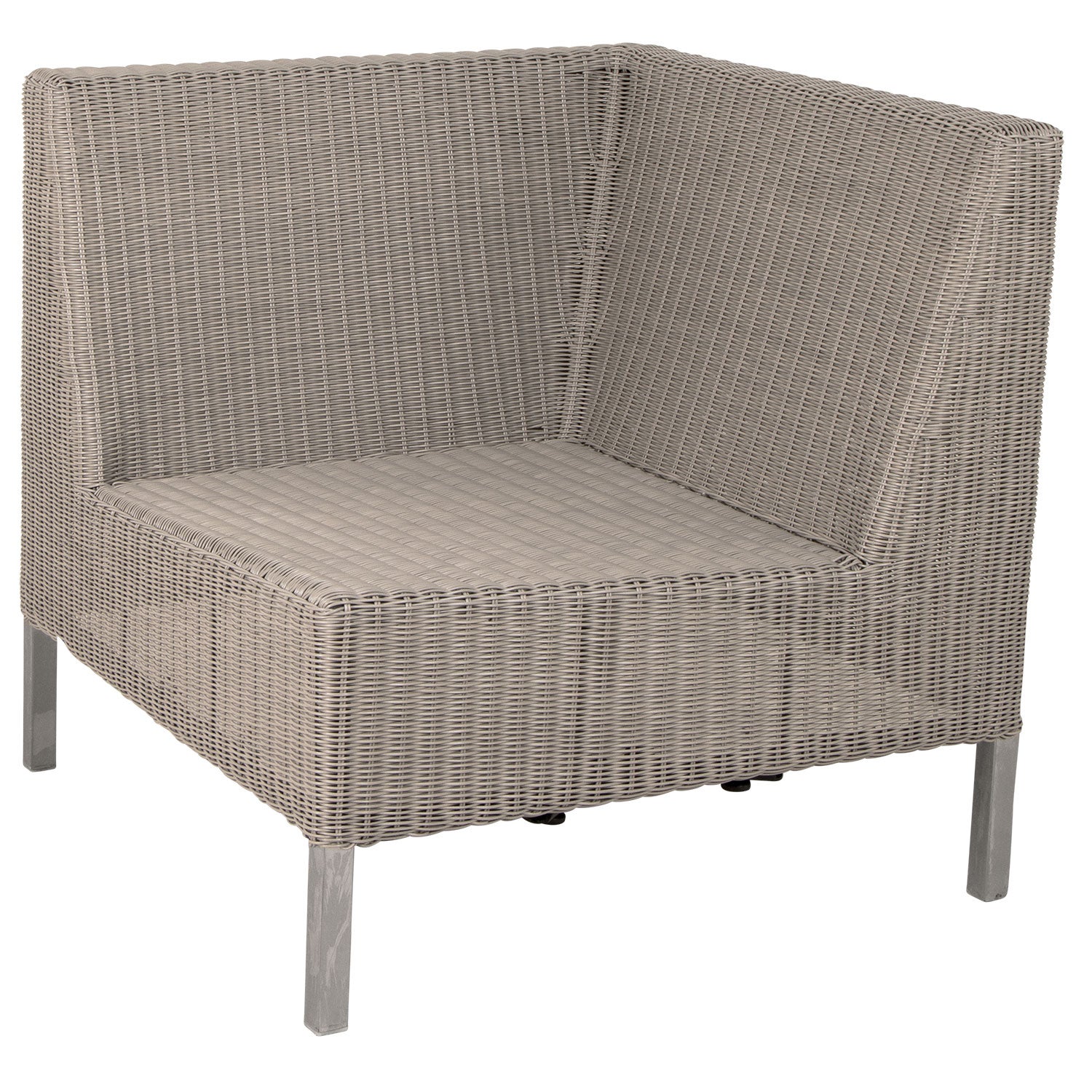 Connect Dining Lounge Eckmodul Taupe, Weave 