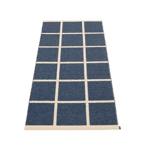 Gewebter Teppich Criss Dark Blue 70x150 cm