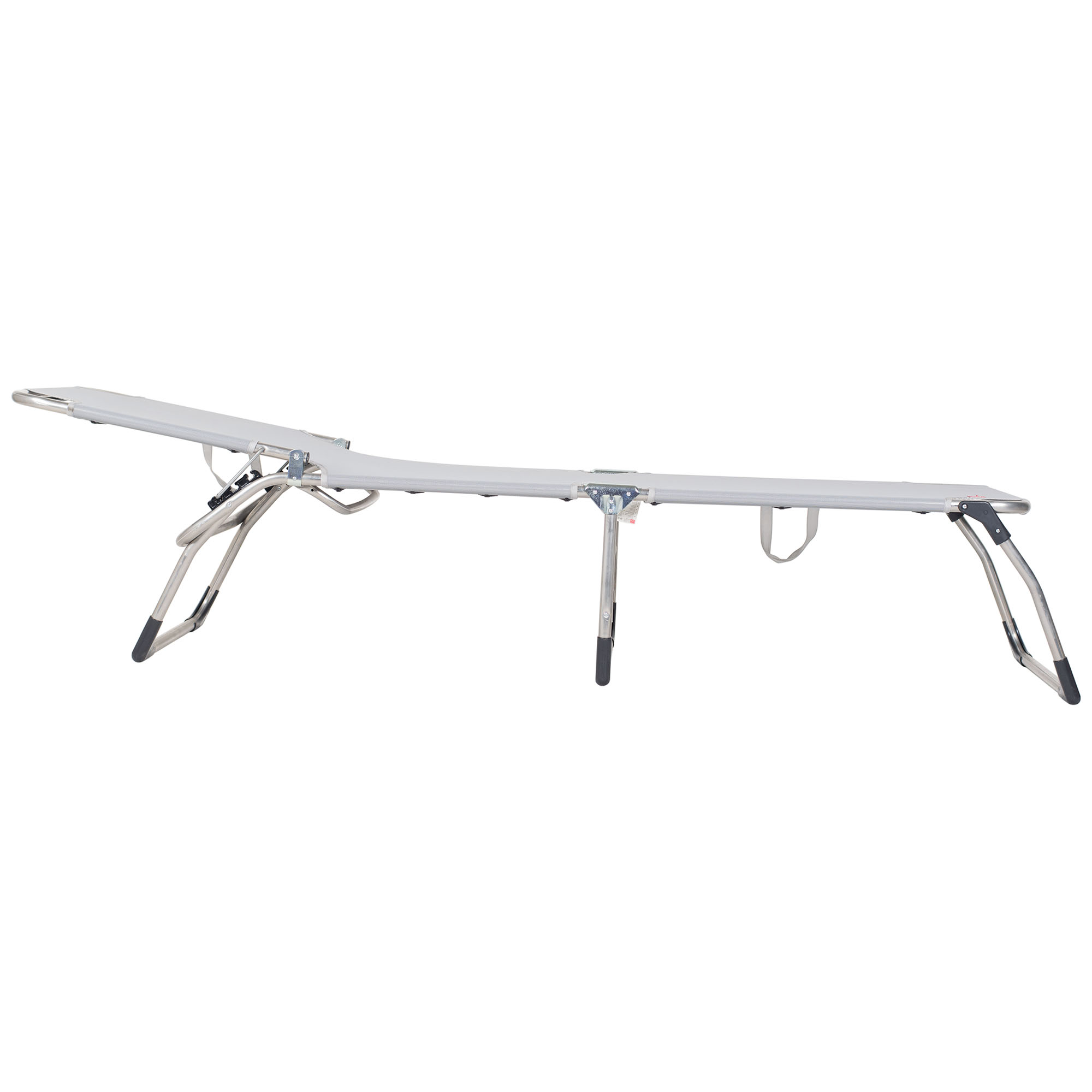 Amigo Sonnenliege xxl grau aluminium/textilene