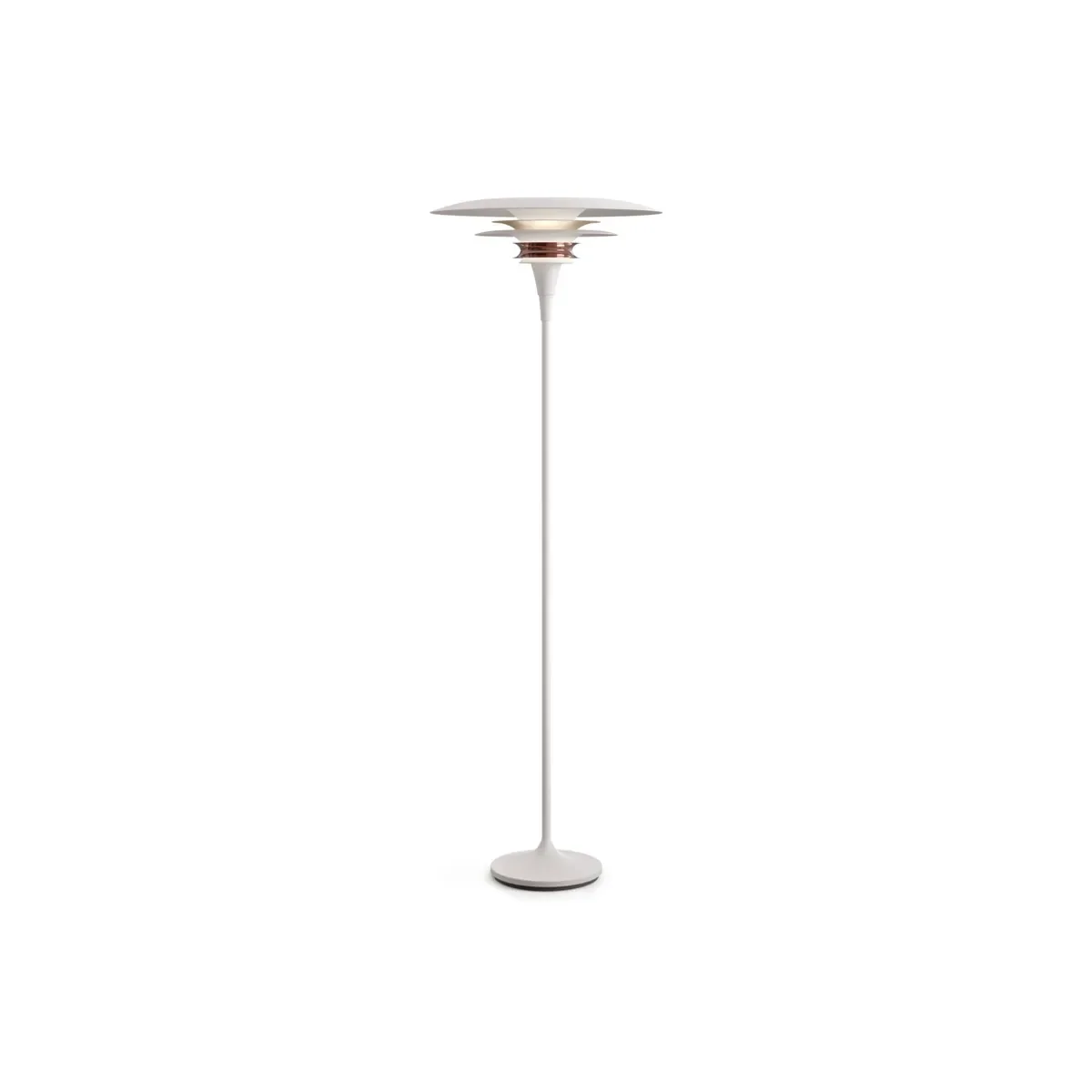 Diablo Stehleuchte Ø50 cm Metall mattweiß/Rosé-Silber